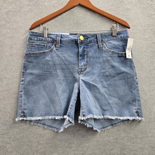 Seven7 Women Shorts 10 Blue Denim Jeans MY3324FR Weekend Short 5" Inseam NWT