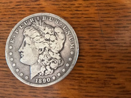1890-CC Morgan Silver Dollar $1 Carson City – key date G to VG details
