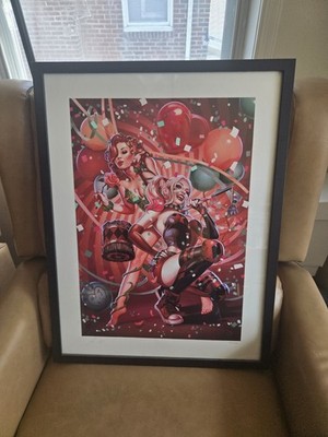Harley Quinn And Poison Ivy DC Collectibles Art Sideshow Collectibles 97/400