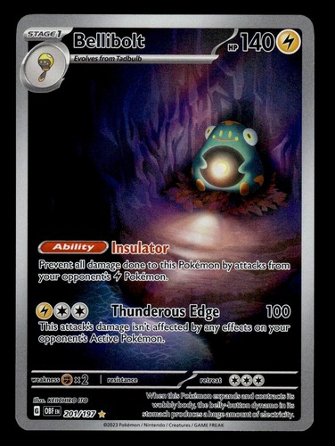 Pokemon Bellibolt Holofoil Obsidian Flames - 201/197