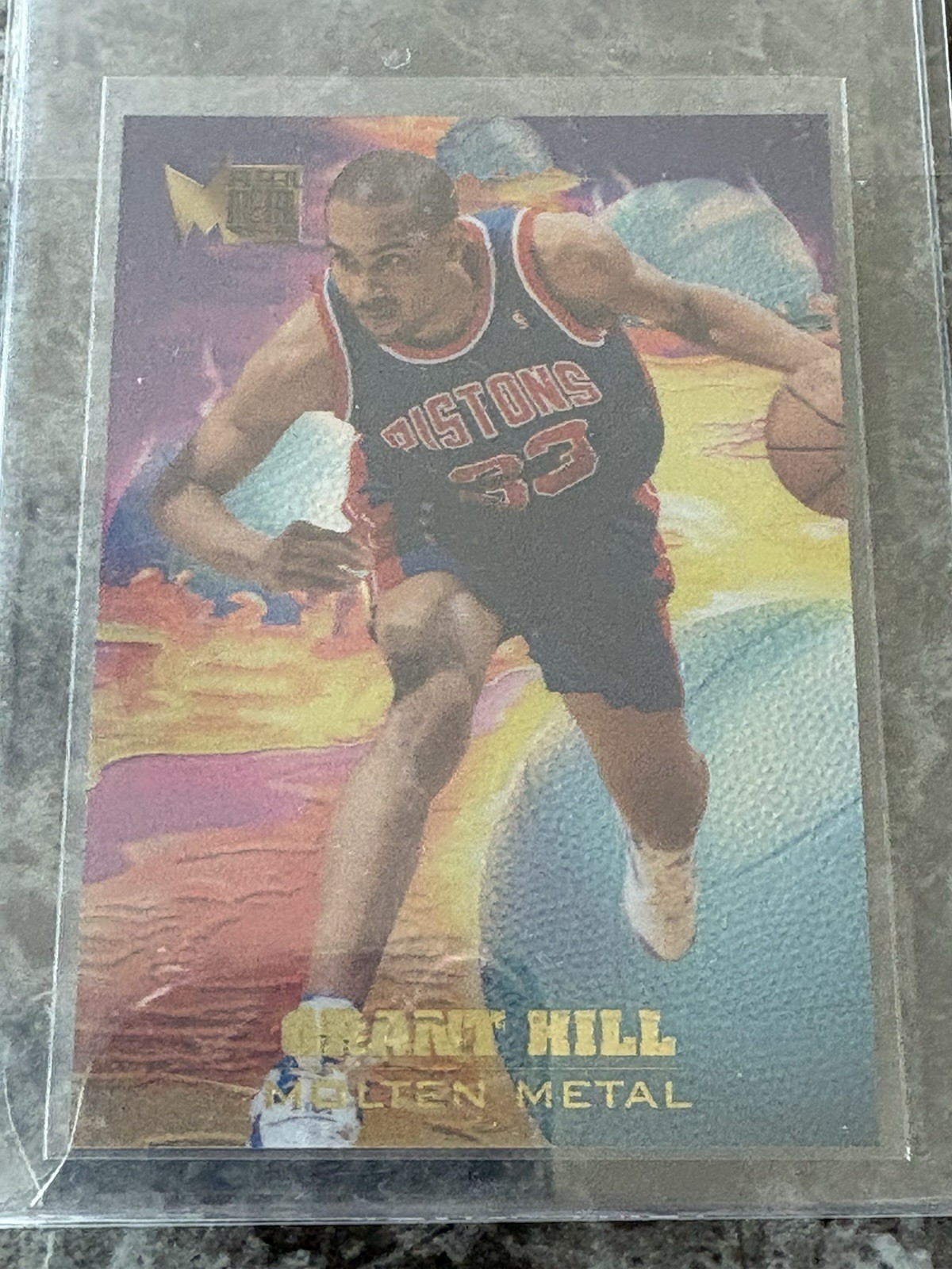 1995-96 Fleer Metal - Molten Metal Grant Hill #2!  Sharp Card!  NM-MT!  🏀🔥
