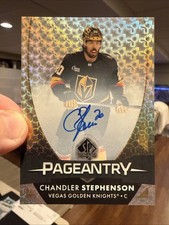 2023-24 SP Authentic Pageantry Autographs Chandler Stephenson Auto #P-38 Vegas