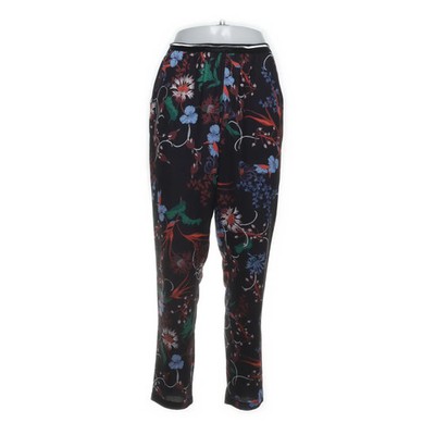 Kaffe, Pyjamahose, Größe: M, Schwarz/Mehrfarbig, Blumen, Damen #Cdk