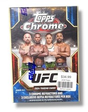 2024 Topps Chrome UFC Blaster Box Look for Pereira & O’Malley Rare Cards (Box18)