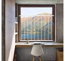 Window Safety Guards for Children Kids Child Toddler Pets Extra Wide White Te...