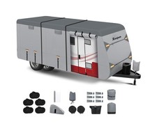 RV Cover for 30-33 ft Travel Trailers, 7 Layers Heavy Duty Camper Cover, Weat...