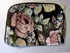 Vintage Floral Tapestry Travel Toiletries Makeup Cosmetic Zipper Bag