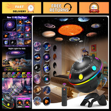 13-in-1 Galaxy Projector - 360  Rotating Star  Planetarium Light for Kids  Adu
