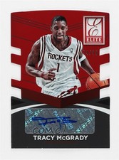 2014 Donruss Elite Status Signatures Red Die-Cut 74/99 Tracy McGrady Auto 06z2