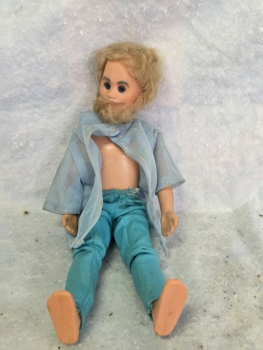 Mattel Puppe männlich mit Bart von 1975. Siehe Bilder - Bild 1 von 5