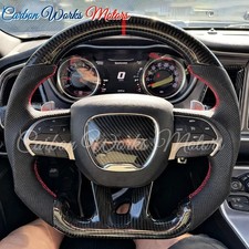 Heated Carbon Fiber Steering Wheel For Dodge Charger Challenger Hellcat Srt 15 Heated Carbon Fiber Steering Wheel For Dodge Charger Challenger Hellcat Srt 15