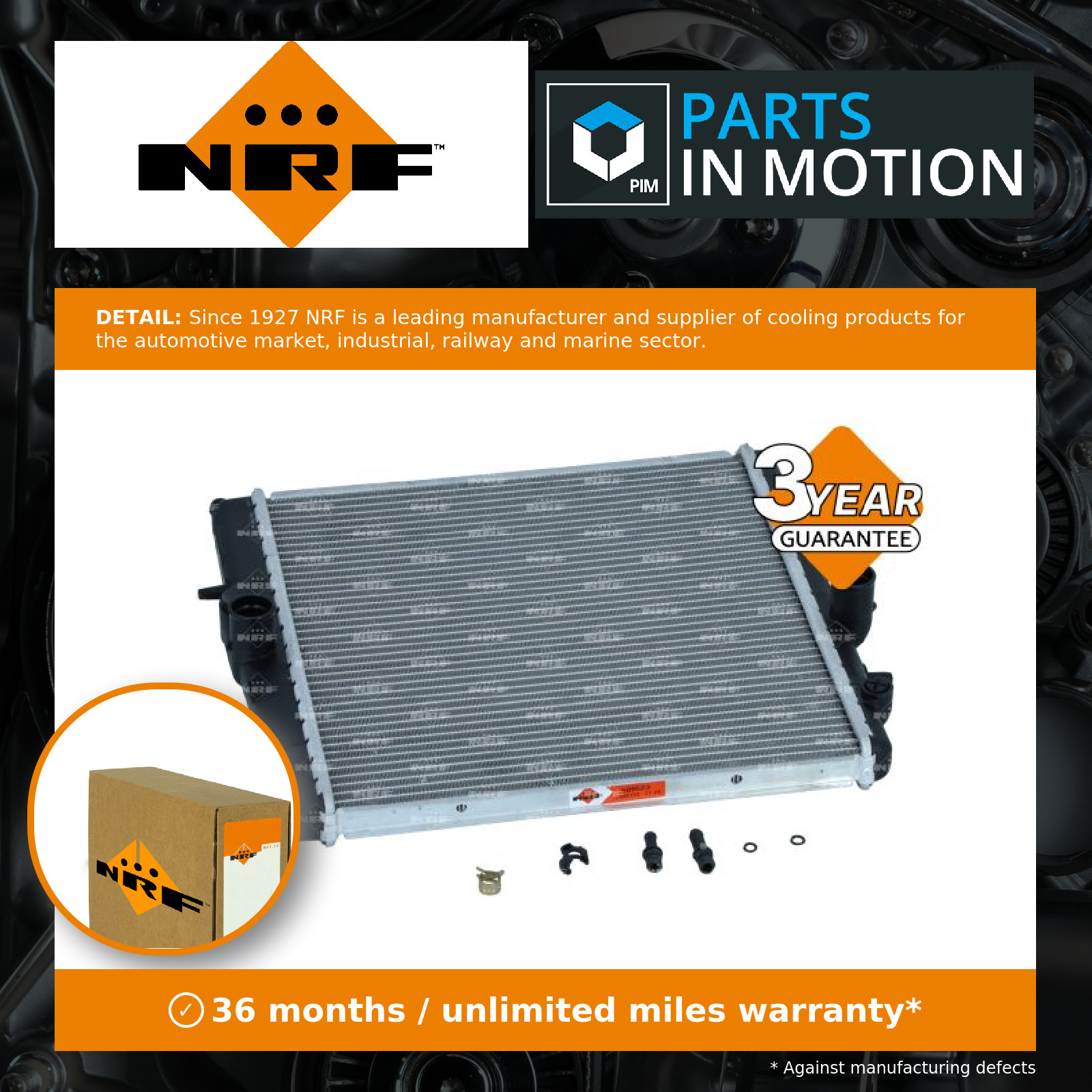 Engine Cooling Radiator With Mounting Parts Fits Peugeot 206 206+ NRF 509523 - Image 3