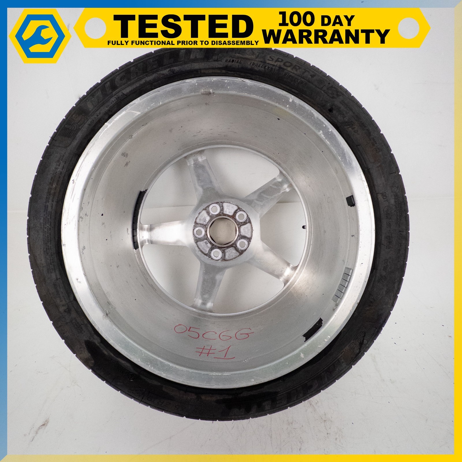 05-13 CHEVROLET CORVETTE C6 18x8.5/19x10 FRONT & REAR WHEEL RIM SET OEM