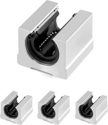QWORK Gleitblock SBR20UU 20mm CNC Linearkugellager Aluminium Ste