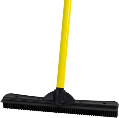 Pet Hair Removal Rubber Broom 58'' Telescopic Handle
