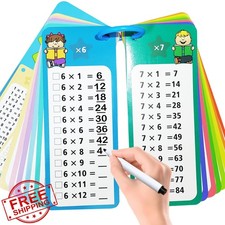 Multiplication Flash Cards Times Table Math Game Kids 1-12