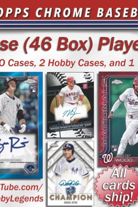 2025 Topps CHROME 5 Case (46 Box) Player Break #5