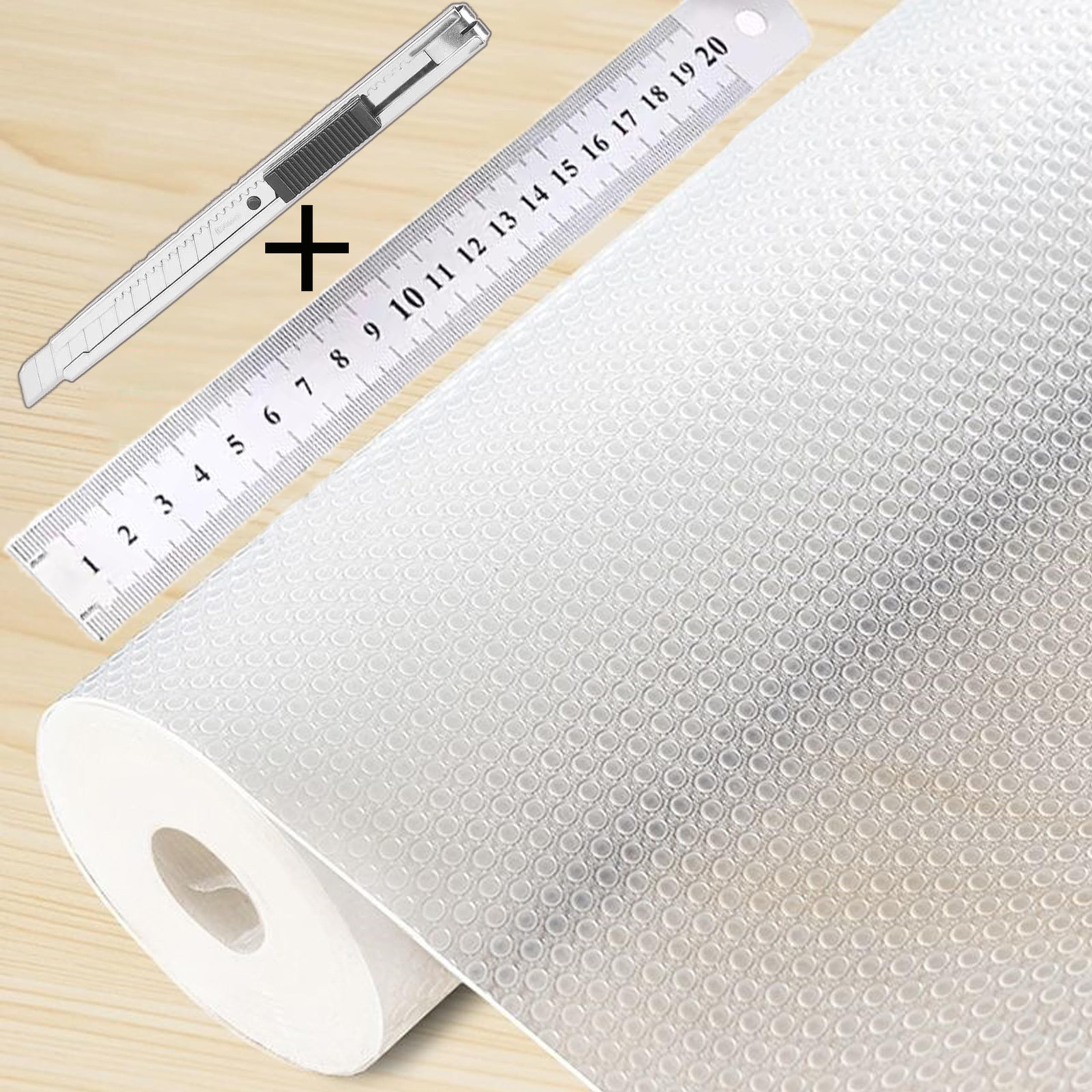 Wire Shelf Liner 12x197'' Clear 0.8mm Thicken&Waterproof&Anti-Slip Liners