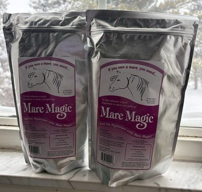 2 Mare Magic 8oz Calming Aid for Horses 60 day supply