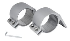 Befestigungsschellen 63-63,5mm 2x für Fernscheinwerfer Lampenbügel LKW ALU