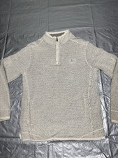 Weird Fish Mens 1/4 Zip Long Sleeved Top High-Neck Gray Size Medium