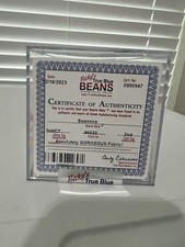 Ty Beanie Seamore Seal Plush Toy Retired -Authenticated 3rd G Hang tag 2nd Tush