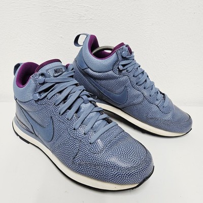 Nike Internationalist Mid Blue Ocean Fog Obsidian Gr. UK 6 Leder 859549-400