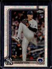 2025 Topps Chrome LogoFractor Will Warren RC Rookie #81 Yankees