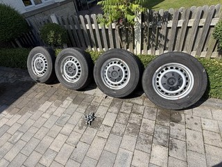 Mercedes Sprinter 2018 2025 Steel Wheels with Original Studs and Covers