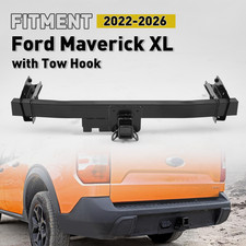 Steel Rear Bumper Impact Bar For 2022-2026 Ford Maverick Wtow Pkg Trailer Hitch