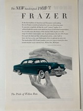1951 Kaiser Frazer Print Ad Pride Of Willow Run