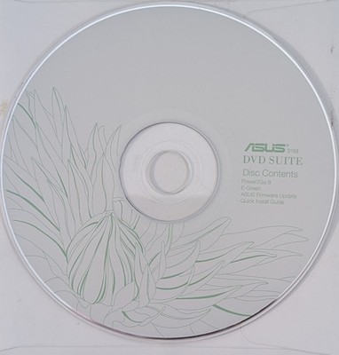 Vintage Asus DVD Suite Power2Go 8 E-Green And Firmware Update Disc Only VG Cond.
