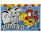 VINTAGE DIAMOND D-X DUMBO PORCELAIN SIGN MOTOR OIL GAS STATION GASOLINE SERVICE