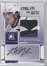 2008-09 ITG Heroes and Prospects Emblem Silver 5/9 Brian Boyle #EA-BB Auto 0c2