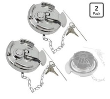 2pc Locking Diesel Fuel Cap For 1972-2017 Peterbilt 330-587 Trucks 11-04859-200 2pc Locking Diesel Fuel Cap For 1972-2017 Peterbilt 330-587 Trucks 11-04859-200