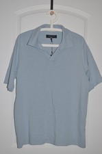 NWT Rag & Bone Johnny Slub Blue Fog Jersey Po...