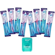 HDP Crystal Soft Toothbrush with Floss 1 Count Pack of 1 ,