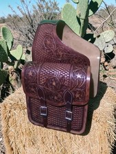 Horse Saddle Bag for Western Leather Horse saddle bag Colour - Brown