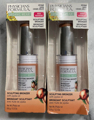 Physicians Formula Organic Wear Sculpting Bronzer PF11069 Toffee Lot of 2