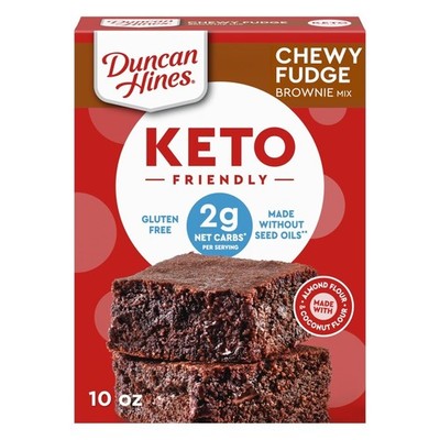 Keto Friendly Brownie Mix Chewy Fudge Baking Dessert 10 oz Net Wt