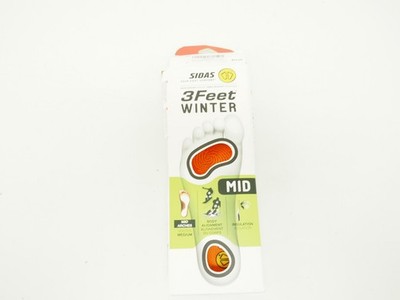 New! Sidas 3Feet Winter Mid Arch Insoles US 8-10 Sport Specific Ski/Snowboard