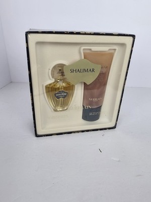 Vintage SHALIMAR by GUERLAIN Cologne 2pc Gift Set for Women