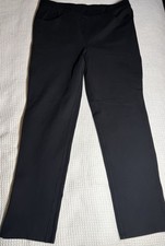 Quince Ultra Stretch Ponte Straight Leg Pull On Pants Black XL 29” Inseam