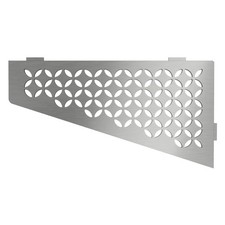 Schluter Quadrilateral Corner Shelf, Floral Design Stainless Steel Material ...