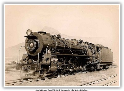 South African Class 15E 4-8-2   train railroad _issue1
