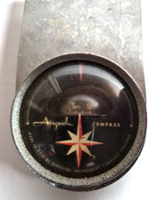 Vintage Airguide Dash Mount Auto Or Marine Compass With Mounting Plate Working Vintage Airguide Dash Mount Auto Or Marine Compass With Mounting Plate Working