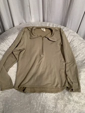 Polartec Mid-weight Cold Weather Waffle Sand Ran Shirt Pullover Mens Medium 