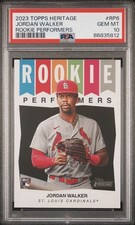 2023 Topps Heritage Rookie Performers - Jordan Walker #RP-6 (RC) PSA 10 POP 11!