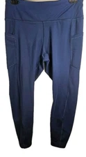 Member's Mark Athletic Leggings Blue Men's XL Everyday High Rise Extra Warm