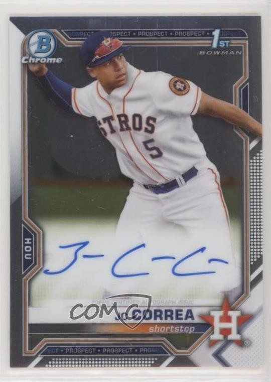 2021 Bowman Chrome Prospect Auto JC Correa #CPA-JCO Auto 0c6w